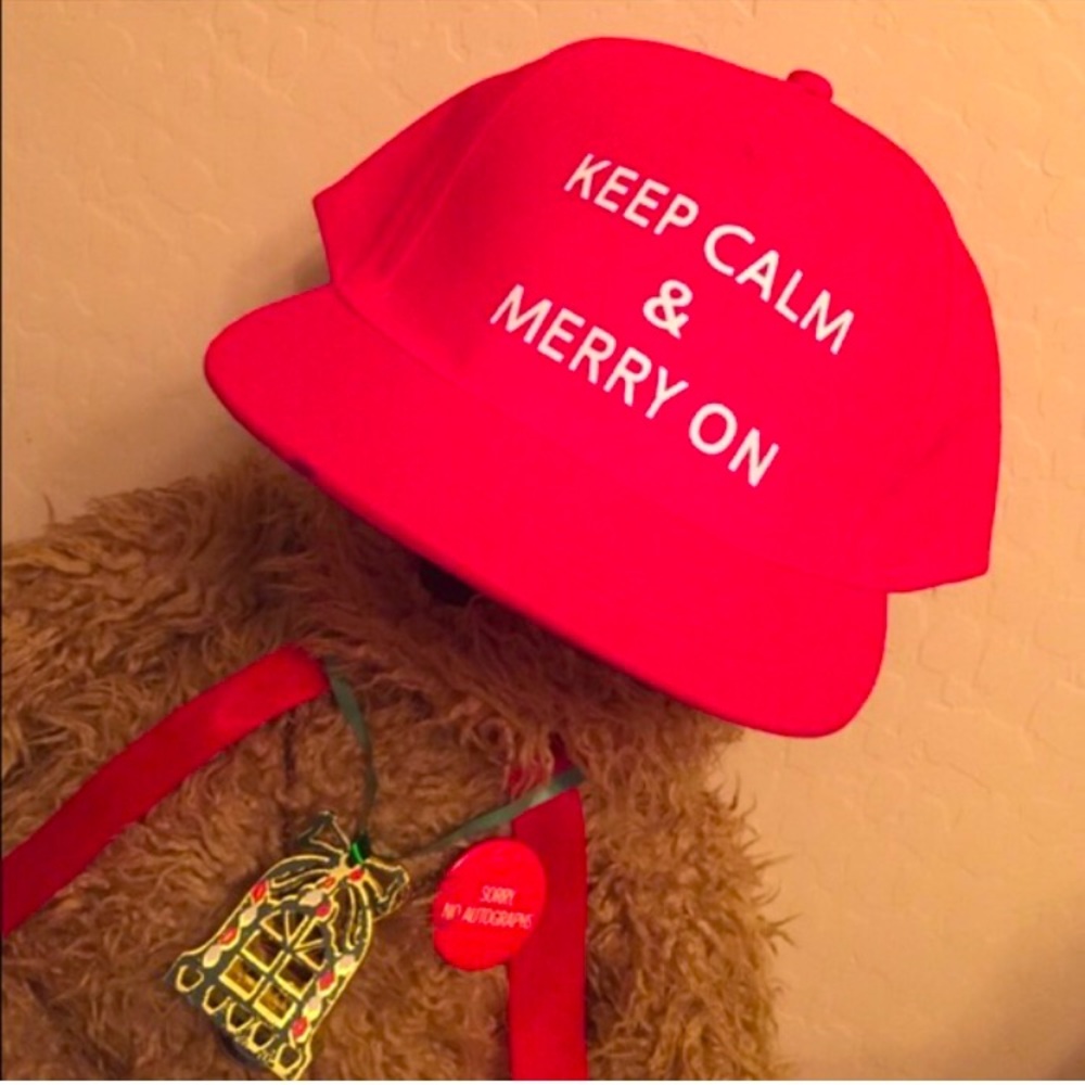 🎄Keep Calm Holiday Cap🎄